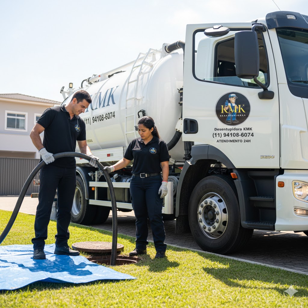 Serviço com caminhão Limpa Fossa Serviço com caminhão Limpa Fossa